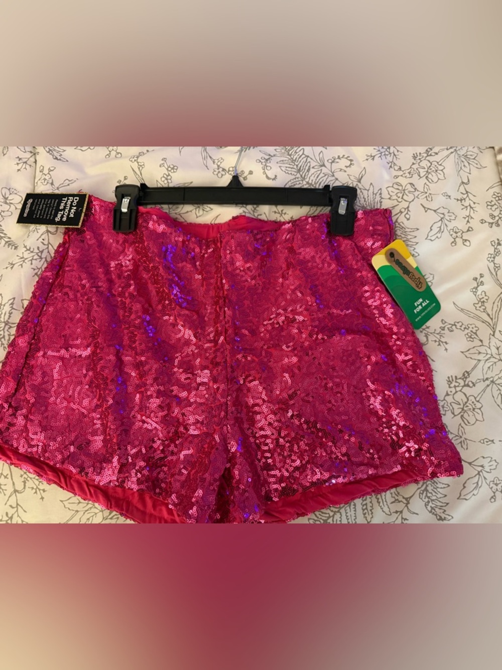 Tipsy Elves Fuchsia Sequin  Shorts
